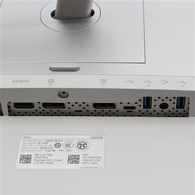【モニタ】 DELL / 27 モニター U2722D / 27インチ