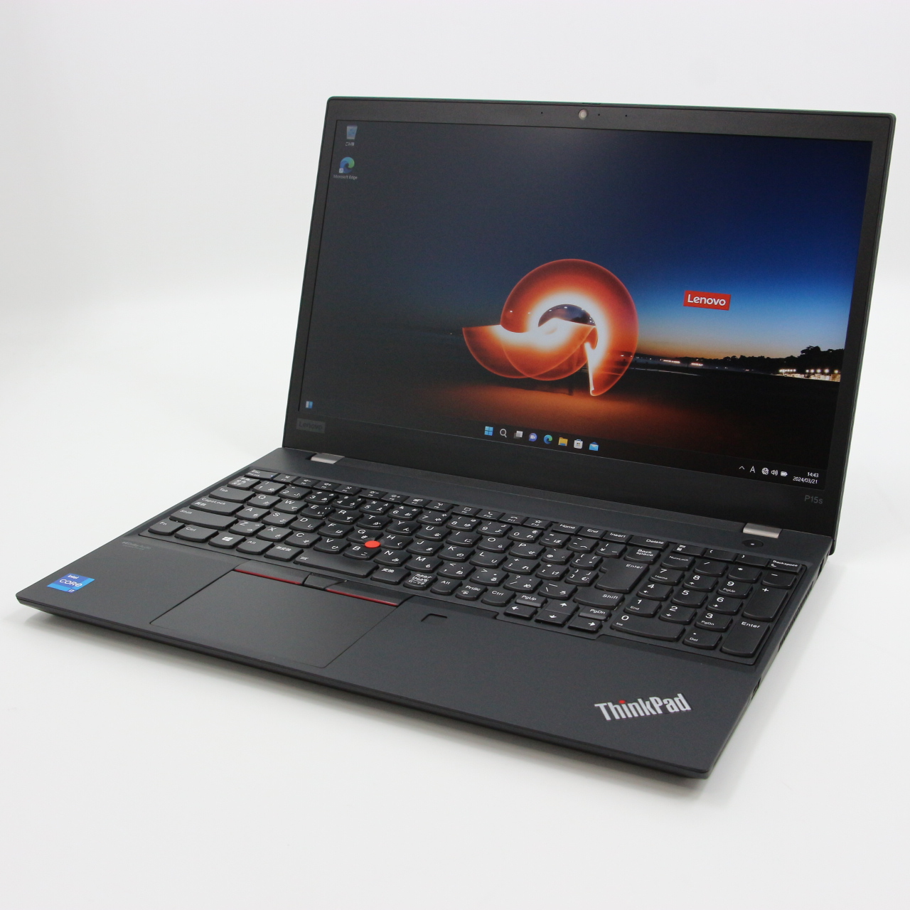 ThinkPad P15s Gen2 / 15.6インチ / 4コア Core i7-1165G7 / 2.8GHz / 16GB / SSD 512GB