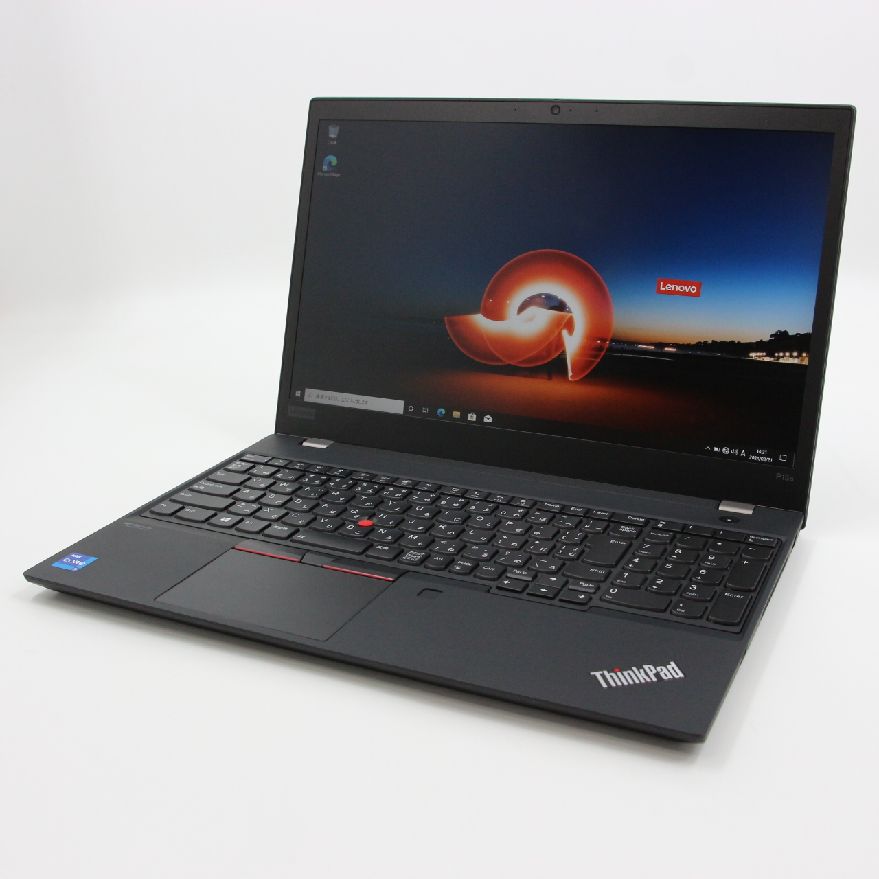 ThinkPad P15s Gen2 / 15.6インチ / 4コア Core i7-1165G7 / 2.8GHz / 16GB / SSD 512GB