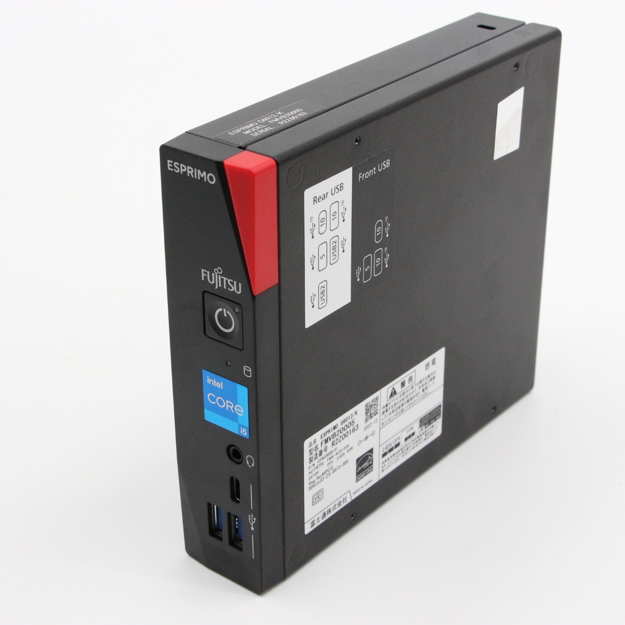 【Win11】 ESPRIMO G6012/K / Core i5-12500T / 最大4.4GHz / 16GB / SSD 256GB